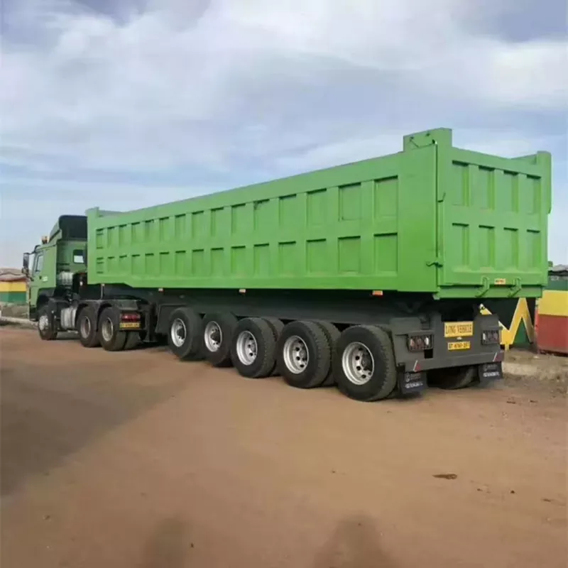 Dördbucaqlı Qutulu Arxa Dırma Dump Yarımqoşqu